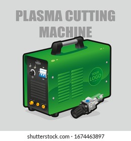 Green Plasma cutting machine with additional equipment