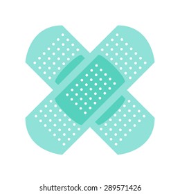 Green Plaster icon vector illustration