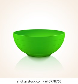 Green Plastic Bowl