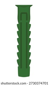 Toalha de plástico verde. ilustração vetorial