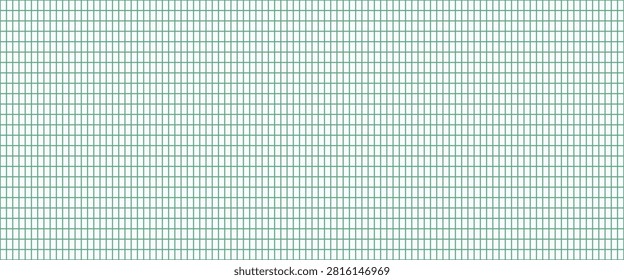 Green plastic insect net seamless pattern. Rubber anti mosquito mesh net texture background. Window lattice grid for barrier wall, safety zone, construction. Repeated wire fence wallpaper. eps 10   