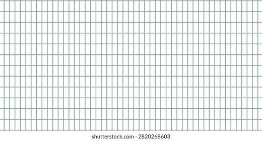 Green plastic insect net seamless pattern. Rubber anti mosquito mesh net texture background. Window lattice grid for barrier wall, safety zone, construction. Repeated wire fence wallpaper. eps 10   