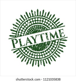 Green Playtime distress rubber texture
