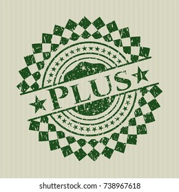 Green Plus distressed rubber grunge texture seal
