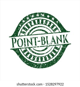 Green Point-blank rubber grunge seal
