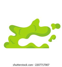 Green poison gas. Toxic icon and polluted cloud. Dangerous dust and thick radiation fog. Death vapor and death smoke vector illustration concept. Mist dust industrial