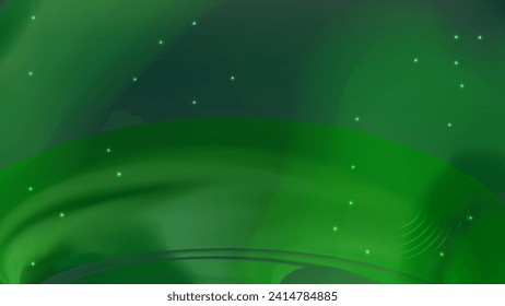 green polar light abstract vector background  
