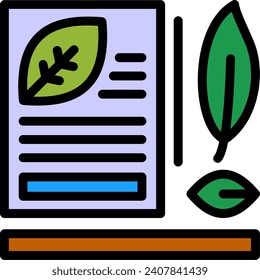 Green policies Line Filled Vector Icon Design
