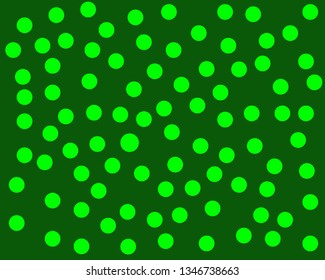  Green Polka Background Template Design