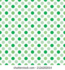 Green polka background vector design