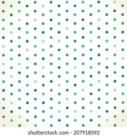 Green polka dot background