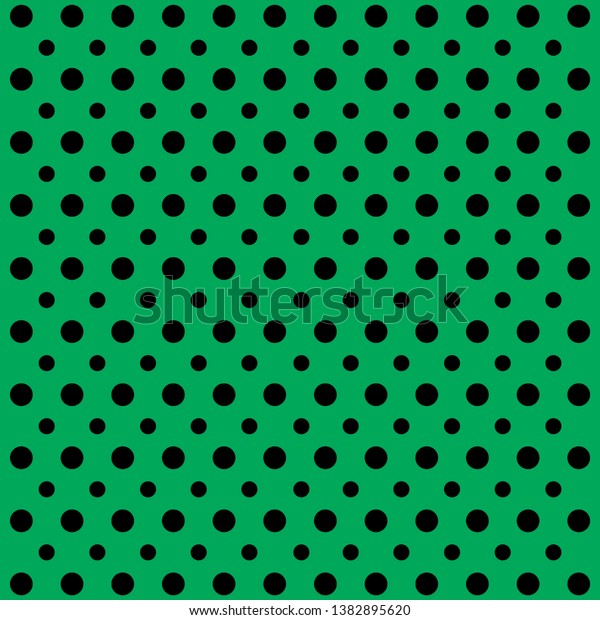 Green Polka Dot Background Wallpaper Vector Stock Vector (Royalty Free