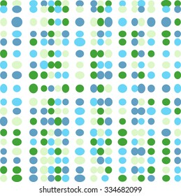 Green Polka dot retro vector background