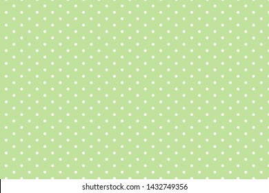 green polka dot seamless pattern   background. vector illustration.