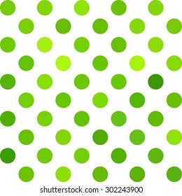 Green Polka Dots Background, Creative Design Templates