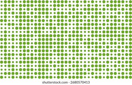 Lunares verdes en el fondo blanco