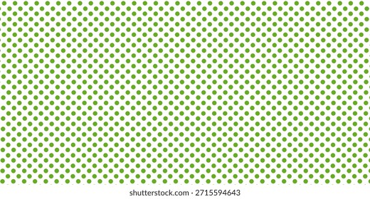 Green polka dots in the white background.eps10
