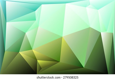 Green polygon backgound.