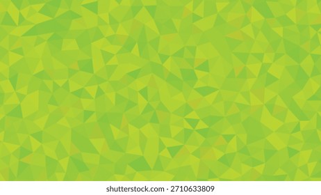 Green polygon mosaic background with modern and fresh style texture