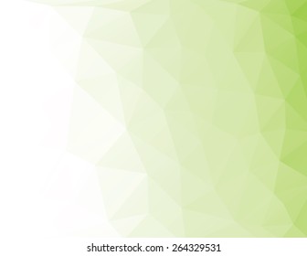 Green polygon vector background