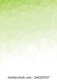 Green polygon vector background