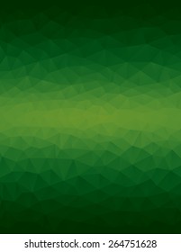 Green polygon vector illustration