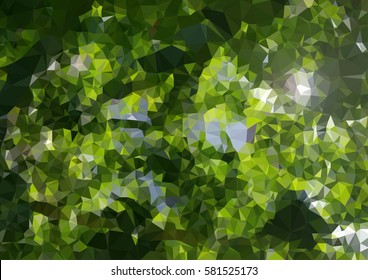 Green polygonal abstract background - Illustration - VectorRainbow, Spectrum, Computer, Grid Pattern, Geometric Shape