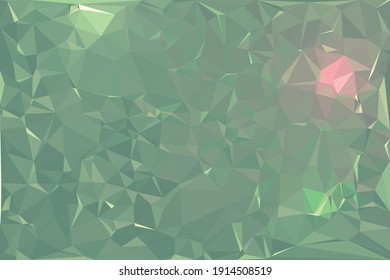 Green polygonal abstract illustration abstract geometric triangular pattern background with gradient
