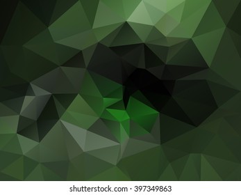 Green polygonal background . Abstract mosaic .