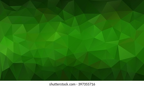 Green polygonal background . Abstract mosaic .