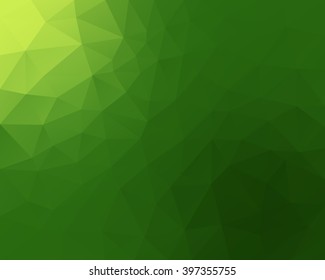 Green polygonal background . Abstract mosaic .