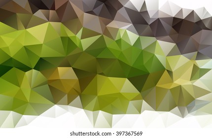 Green polygonal background . Abstract mosaic .
