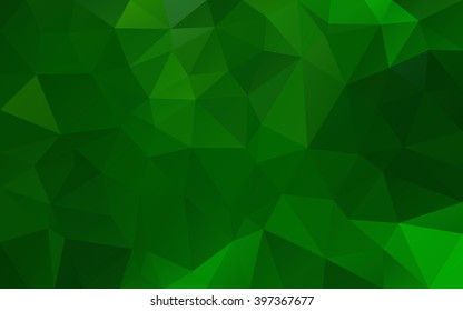 Green polygonal background . Abstract mosaic .