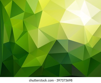 Green polygonal background . Abstract mosaic .