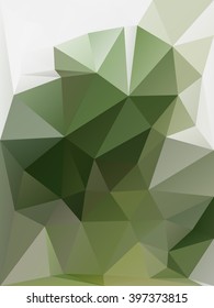 Green polygonal background . Abstract mosaic .