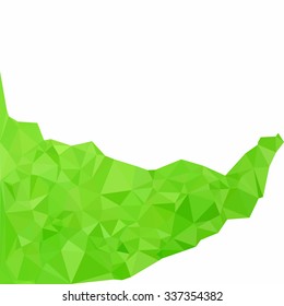 Green Polygonal Background, Creative Design Templates