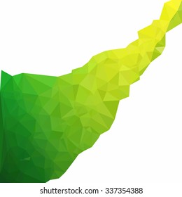 Green Polygonal Background, Creative Design Templates