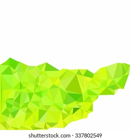 Green Polygonal Background, Creative Design Templates