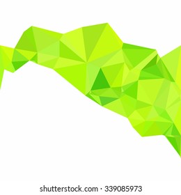 Green Polygonal Background, Creative Design Templates
