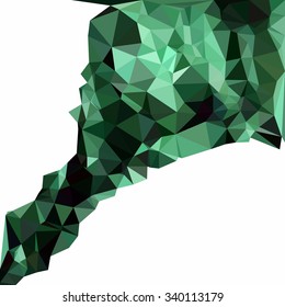 Green Polygonal Background, Creative Design Templates