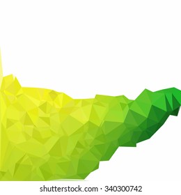 Green Polygonal Background, Creative Design Templates
