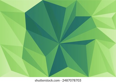 fondo poligonal verde libre de Vector