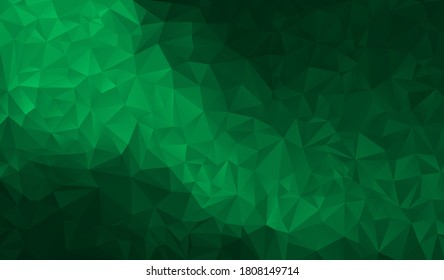 Green polygonal background. Vector illustration. Follow other polygonal backgrounds in my collection.