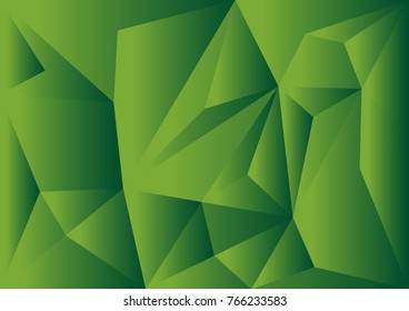 Green polygonal background, vector illustration, abstract texture, wallpaper, cover, Business flyer template, book layout, advertisement, print media

