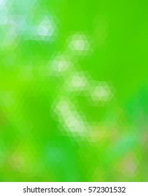 Green polygonal illustration with triangle. Geometric background.
