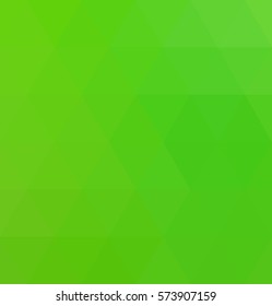 Green polygonal illustration with triangle. Geometric background.