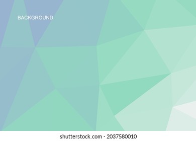  green polygonal illustration, which consist of triangles. Geometric background in Origami style with gradient. Triangular design for your business.