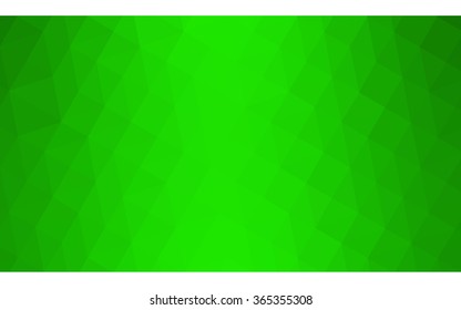Green polygonal illustration, which consist of triangles. Geometric background in Origami style with gradient. Triangular design for your business.
