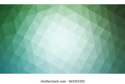 Green polygonal illustration, which consist of triangles. Geometric background in Origami style with gradient. Triangular design for your business.