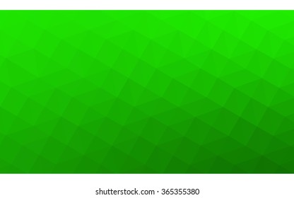 Green polygonal illustration, which consist of triangles. Geometric background in Origami style with gradient. Triangular design for your business.